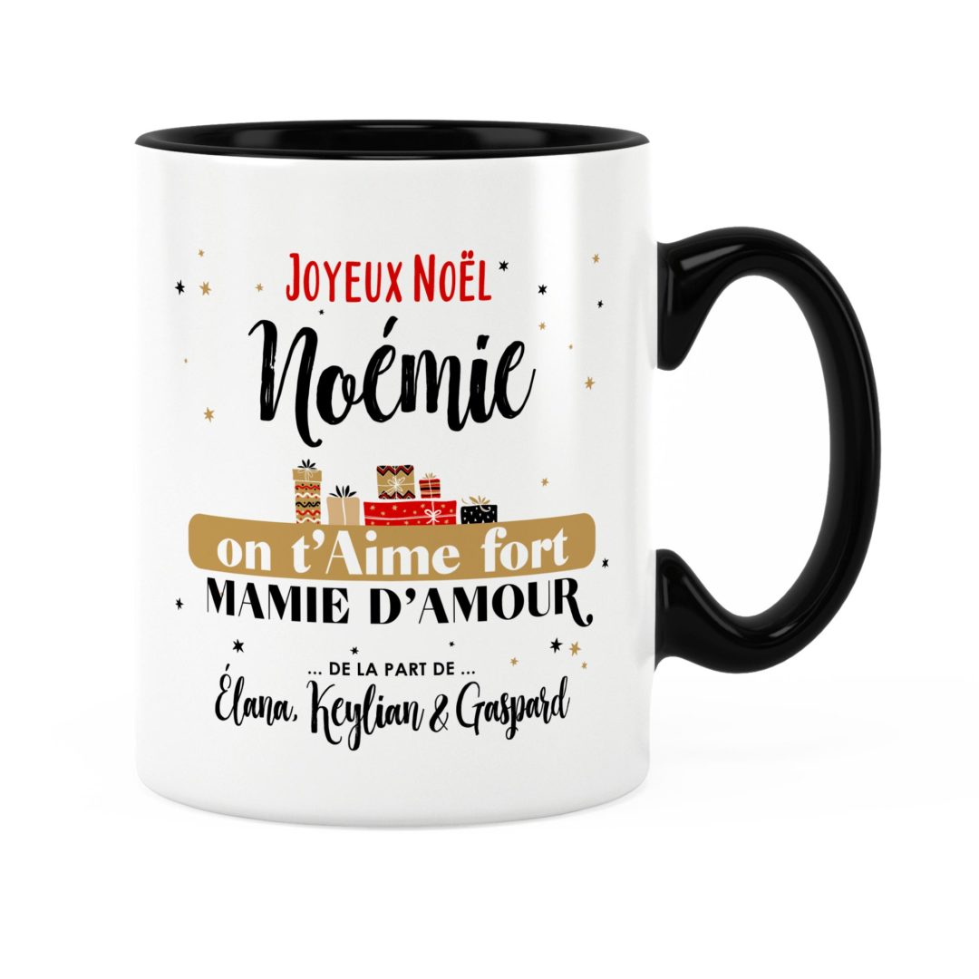 Cadeau noël mamie Idée cadeau mug noël mamie on t'aime