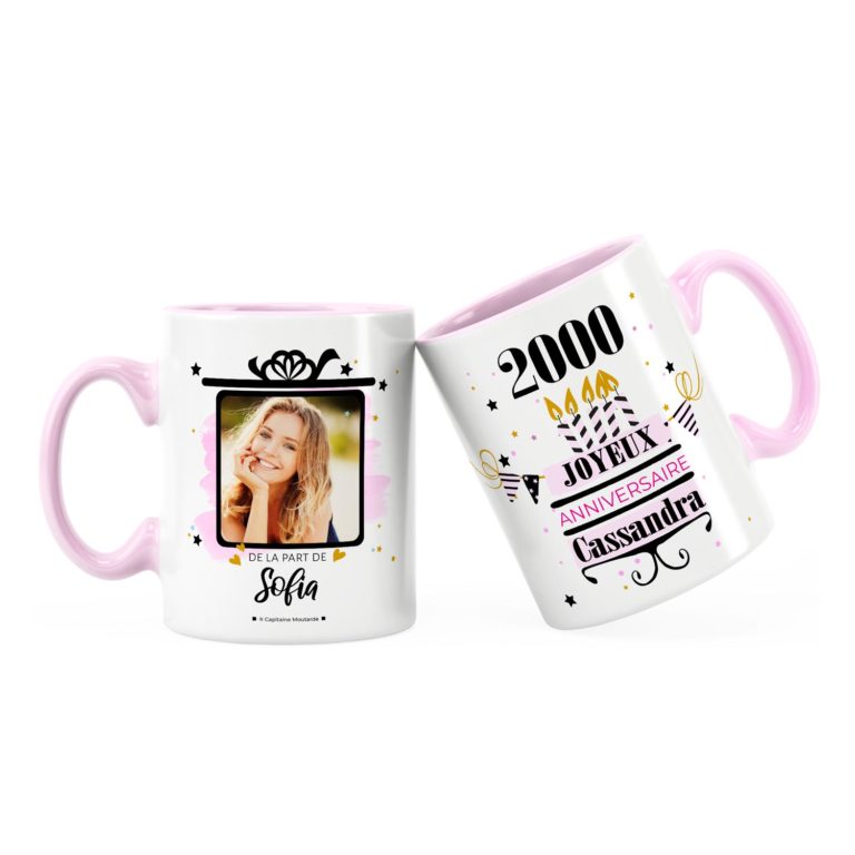 Cadeau anniversaire Idée mug joyeux anniversaire pour fille