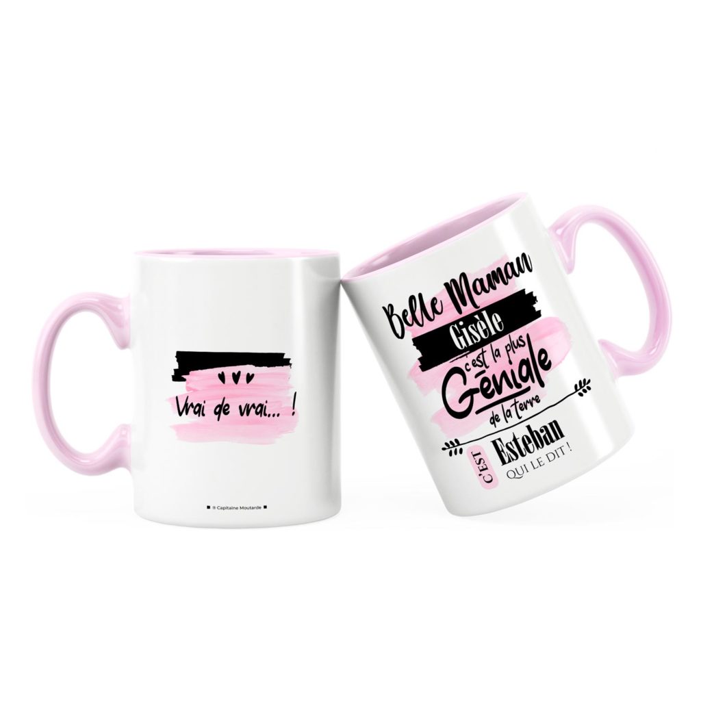 Cadeau bellemère Idée cadeau mug prénom bellemère géniale