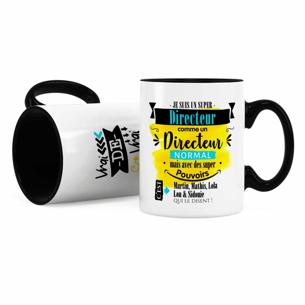 Cadeau directeur Idée cadeau mug directeur super pouvoir