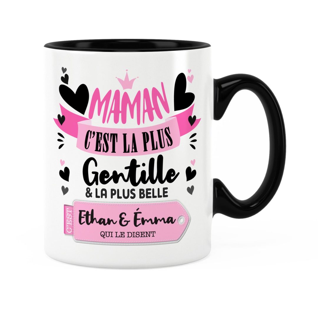 Cadeau maman Idée cadeau mug maman la plus gentille