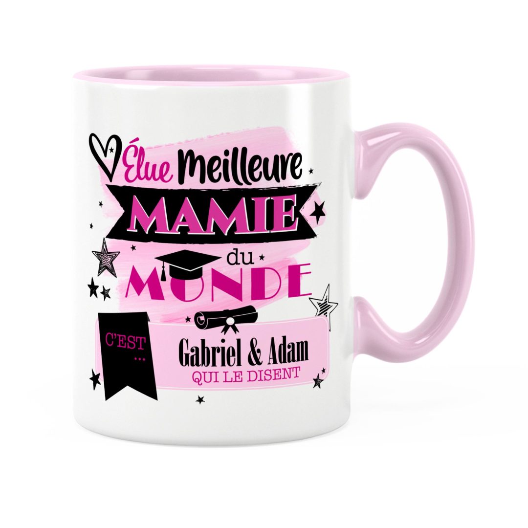 Cadeau mamie Idée cadeau mug meilleure mamie du monde