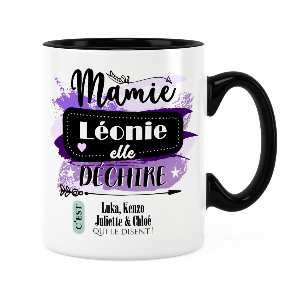 Cadeau Mamie Idée Cadeau Mug Prénom Mamie Elle Déchire 