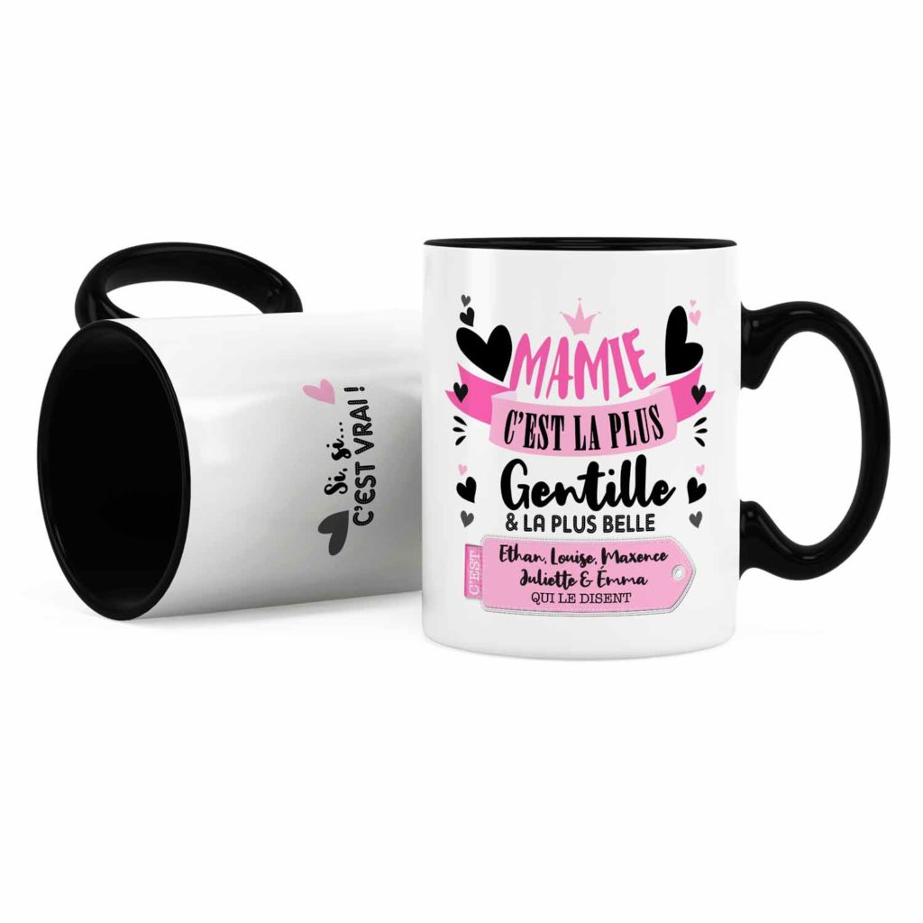 Cadeau mamie Idée cadeau de mug mamie la plus gentille