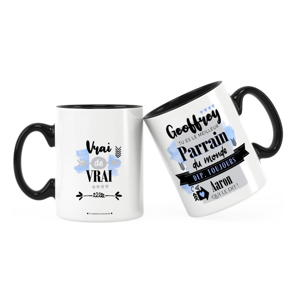 Cadeau pour parrain | Idée cadeau de mug meilleur parrain