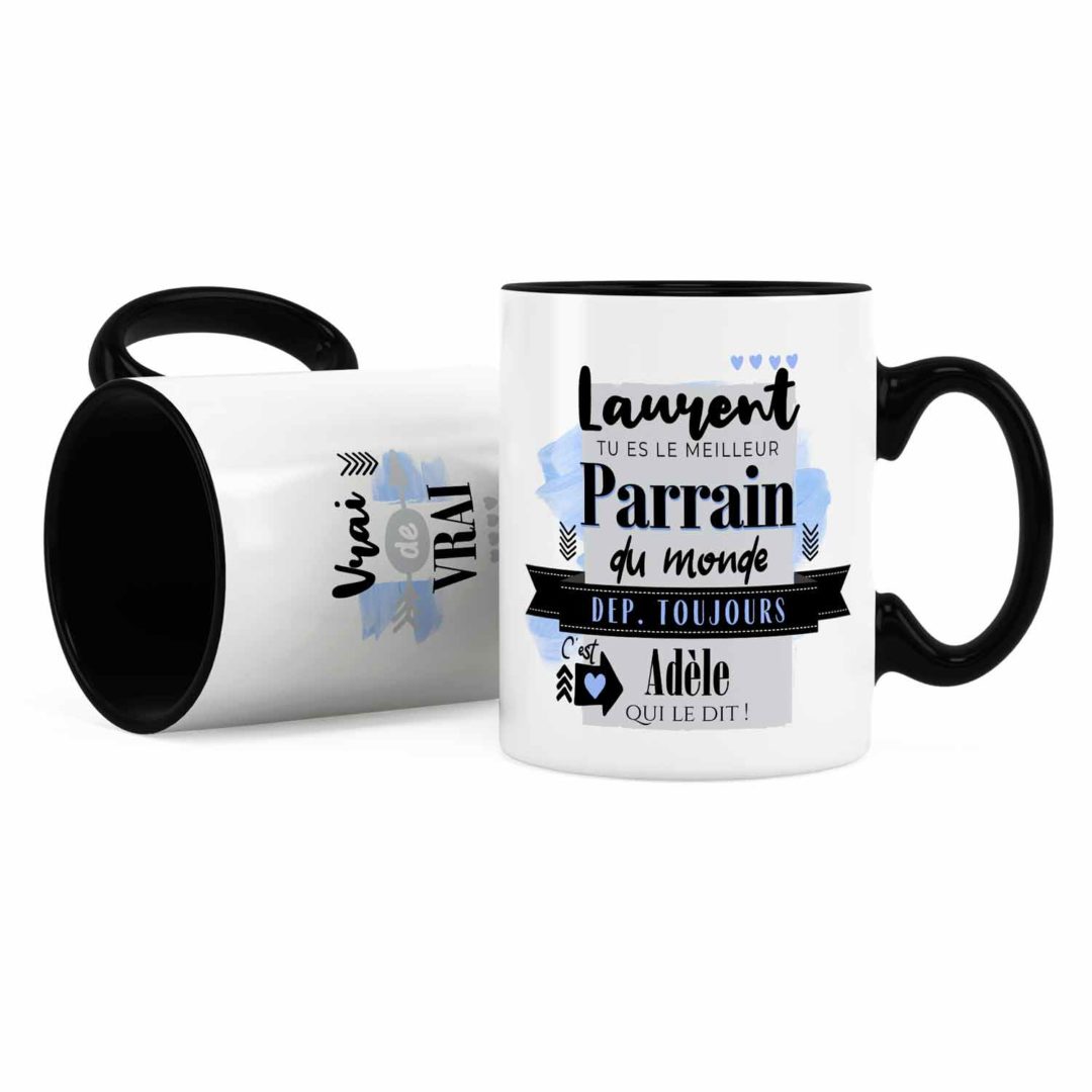 Cadeau pour parrain | Idée cadeau de mug meilleur parrain