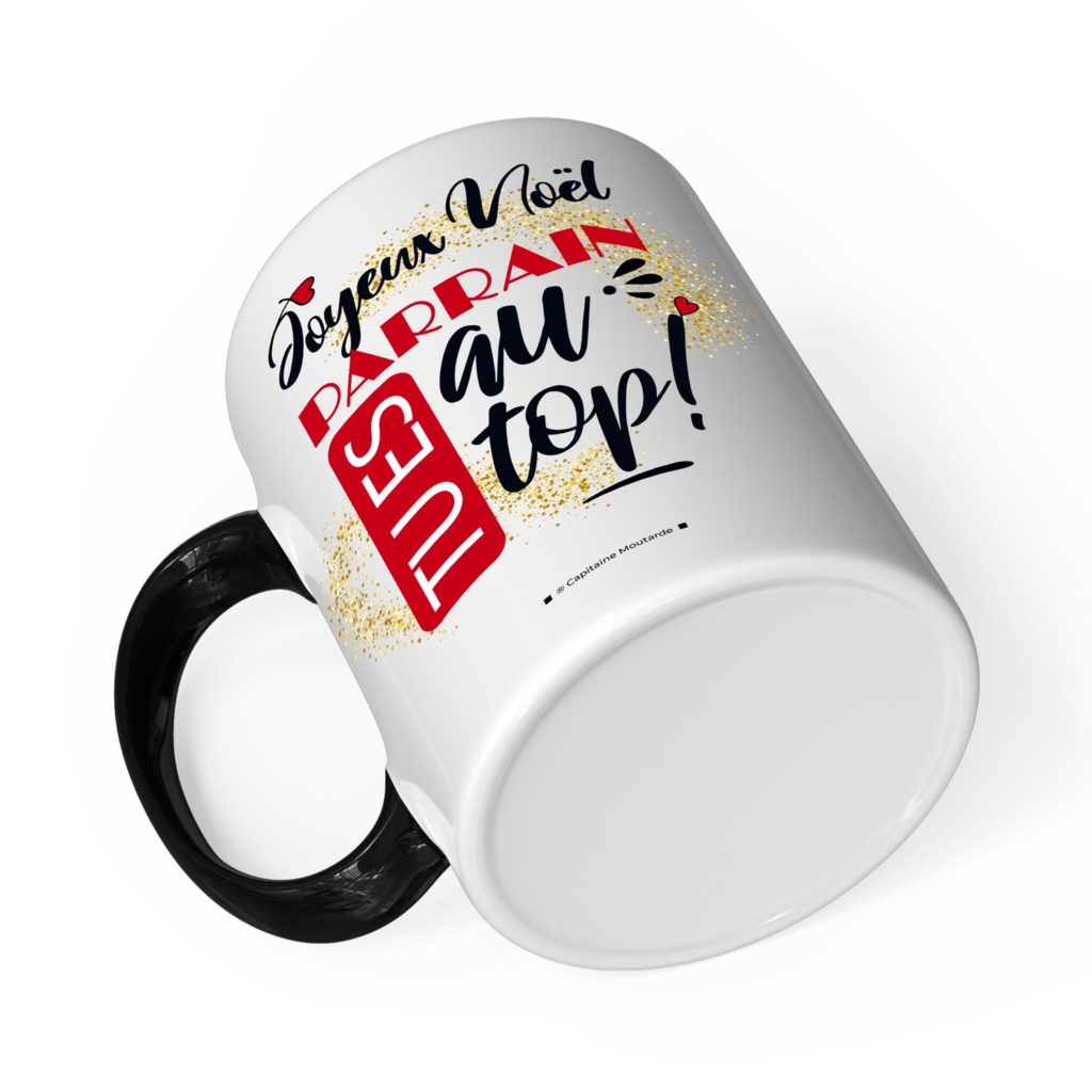 Cadeau parrain pour noël  Idée cadeau mug parrain au top