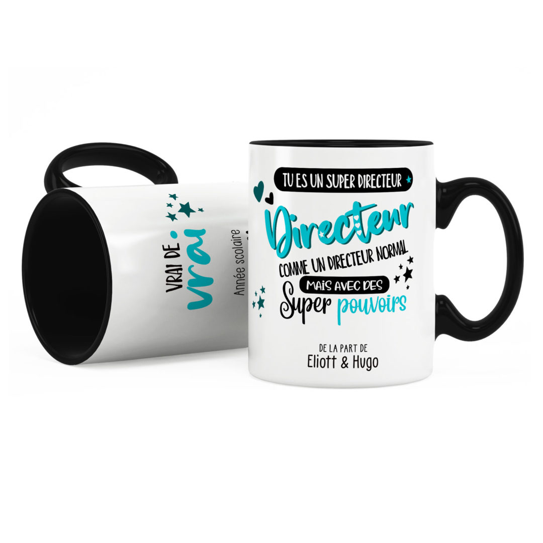 Cadeau directeur Idée cadeau mug directeur super pouvoirs