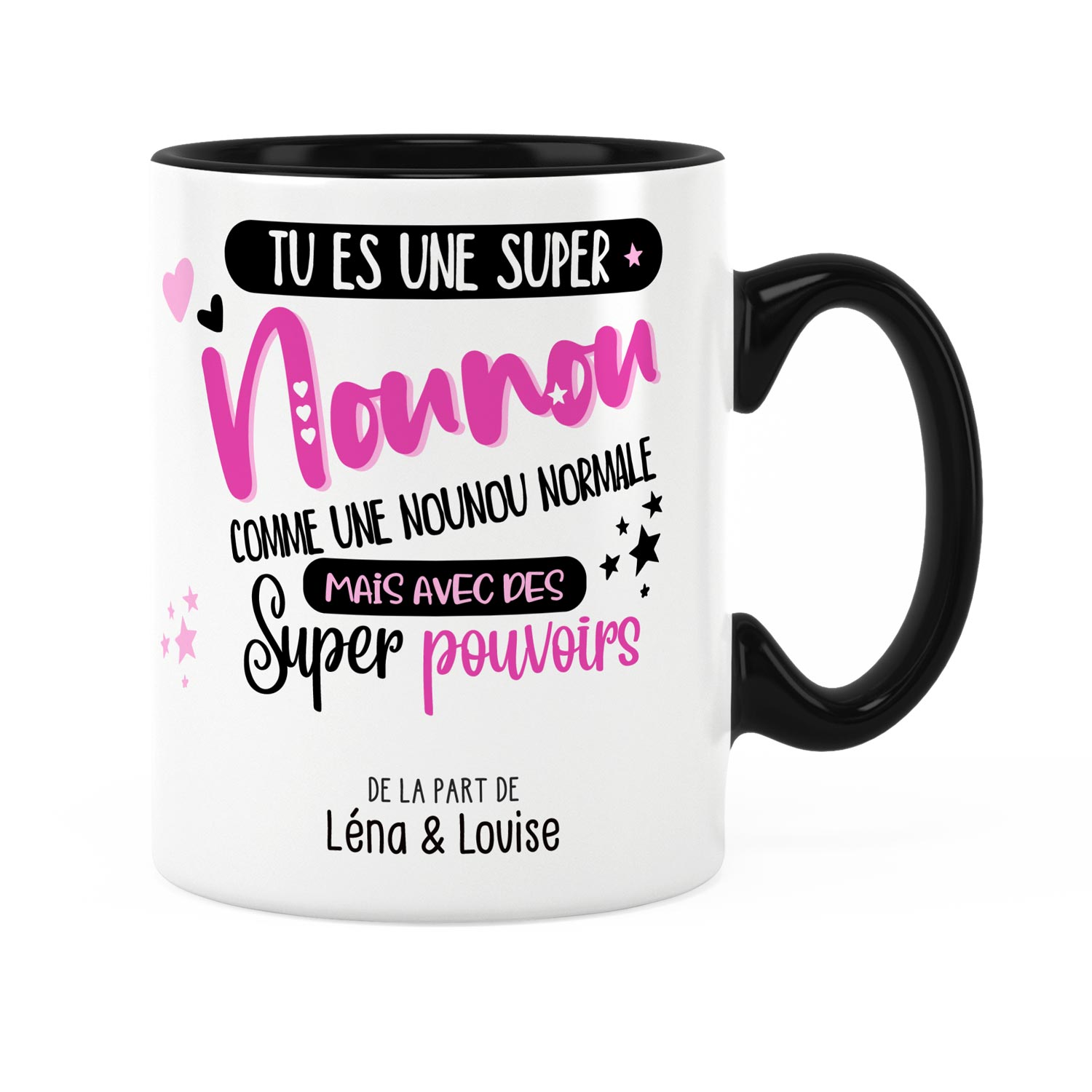 Cadeau nounou  Idée cadeau de mug nounou super pouvoirs